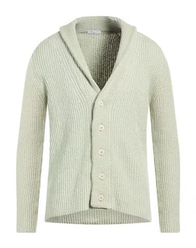 Boglioli Man Cardigan Light Green Size Xl Cotton In Neutral