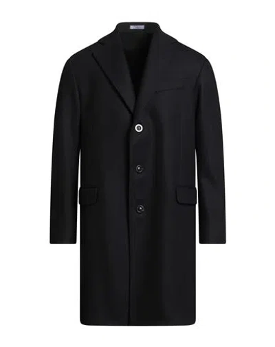 Boglioli Man Coat Black Size 40 Wool, Polyester, Polyamide, Cashmere