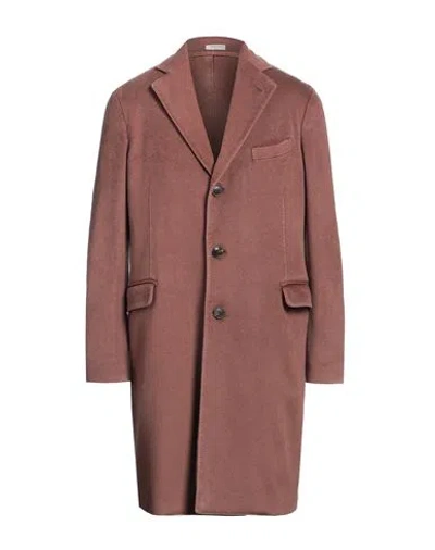 Boglioli Man Coat Brown Size 40 Cashmere