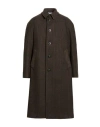 Boglioli Man Coat Brown Size 44 Virgin Wool, Polyester, Polyamide