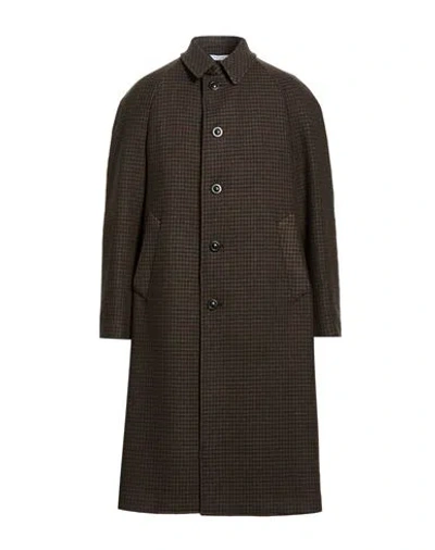 Boglioli Man Coat Brown Size 44 Virgin Wool, Polyester, Polyamide