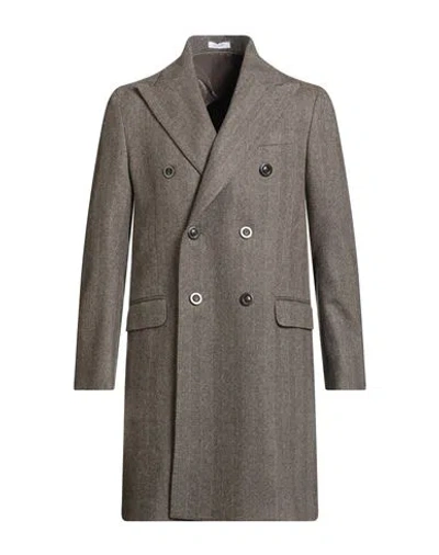 Boglioli Man Coat Brown Size 44 Wool, Polyester, Polyamide, Cashmere