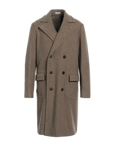 Boglioli Man Coat Camel Size 38 Wool In Gray