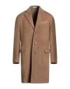 Boglioli Man Coat Camel Size 40 Cashmere In Brown