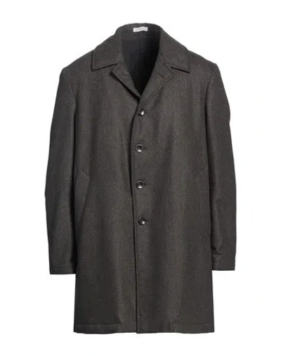 Boglioli Man Coat Dark Brown Size 40 Virgin Wool