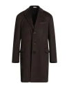 Boglioli Man Coat Dark Brown Size 46 Cashmere