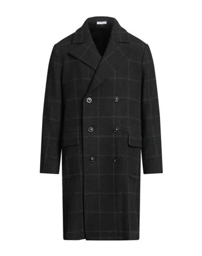 Boglioli Man Coat Dark Green Size 40 Virgin Wool, Cashmere In Black