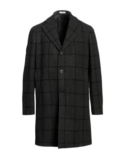Boglioli Man Coat Dark Green Size 46 Virgin Wool, Cashmere In Black