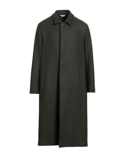 Boglioli Man Coat Deep Teal Size 42 Virgin Wool, Polyamide, Cashmere In Green