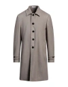 Boglioli Man Coat Taupe Size 44 Virgin Wool, Polyester In Grey