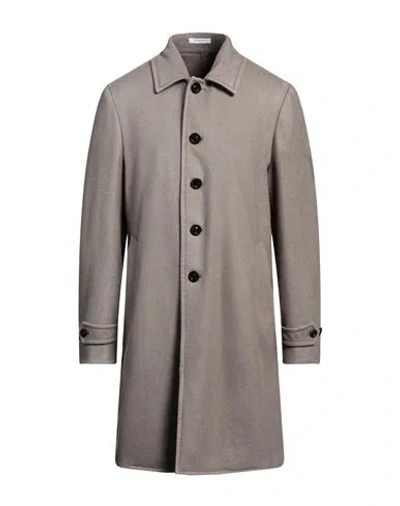 Boglioli Man Coat Taupe Size 44 Virgin Wool, Polyester In Grey