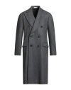 Boglioli Man Coat Grey Size 40 Wool In Gray