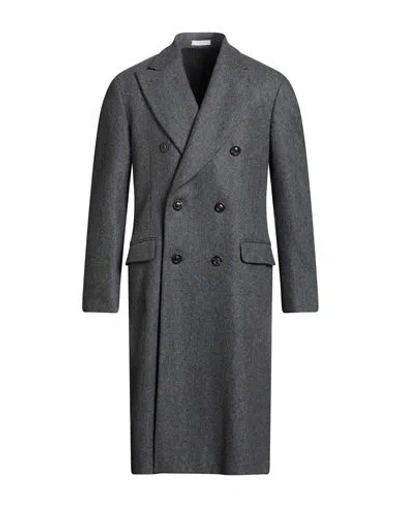 Boglioli Man Coat Grey Size 40 Wool In Gray