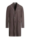 Boglioli Man Coat Khaki Size 44 Virgin Wool, Polyester In Gray