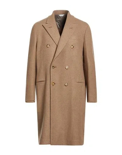 Boglioli Man Coat Light Brown Size 48 Virgin Wool, Cashmere In Beige