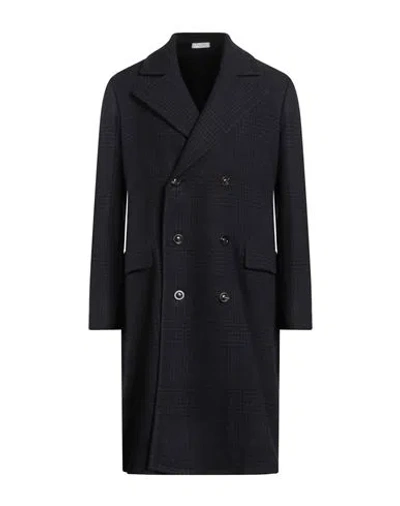 Boglioli Man Coat Midnight Blue Size 38 Virgin Wool, Cashmere In Black