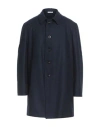 Boglioli Man Coat Midnight Blue Size 40 Virgin Wool