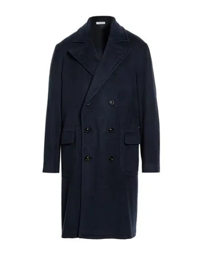 Boglioli Man Coat Midnight Blue Size 42 Cashmere