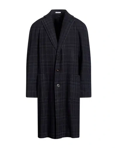 Boglioli Man Coat Midnight Blue Size 42 Virgin Wool, Cashmere