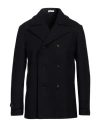 Boglioli Man Coat Midnight Blue Size 42 Virgin Wool, Polyamide, Cashmere In Blue