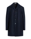 Boglioli Man Coat Midnight Blue Size 44 Virgin Wool