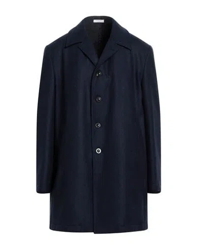 Boglioli Man Coat Midnight Blue Size 44 Virgin Wool
