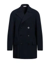 Boglioli Man Coat Midnight Blue Size 46 Virgin Wool In Blue