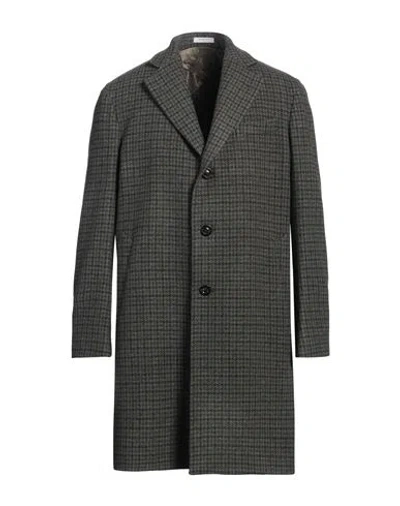 Boglioli Man Coat Military Green Size 42 Virgin Wool, Cashmere