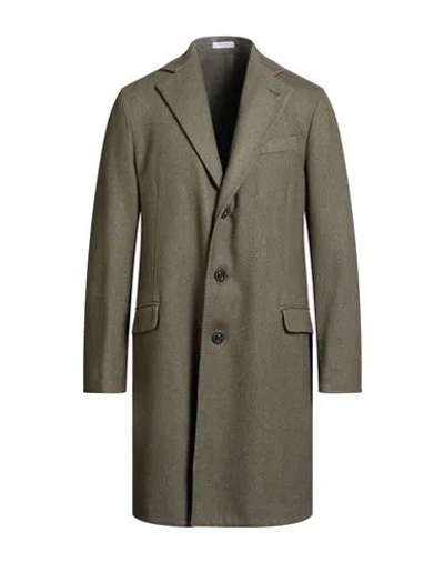Boglioli Man Coat Military Green Size 42 Virgin Wool, Polyester