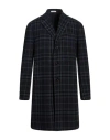 Boglioli Man Coat Navy Size 44 Virgin Wool, Elastane In Navy Blue