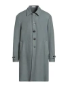 Boglioli Man Coat Pastel Blue Size 44 Virgin Wool, Polyester In Gray