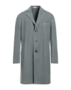 Boglioli Man Coat Sage Green Size 44 Virgin Wool, Polyester