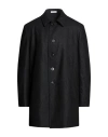Boglioli Man Coat Steel Grey Size 44 Virgin Wool In Grey