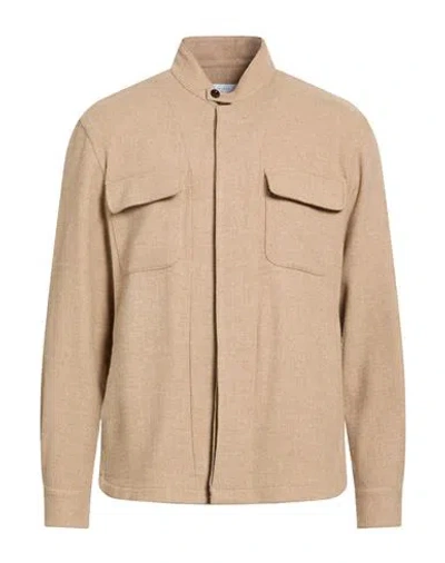 Boglioli Man Jacket Beige Size L Wool, Cashmere In Neutral