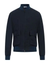 Boglioli Man Jacket Blue Size 44 Linen