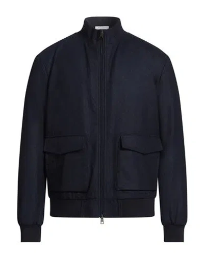 Boglioli Man Jacket Blue Size 44 Virgin Wool In Blue