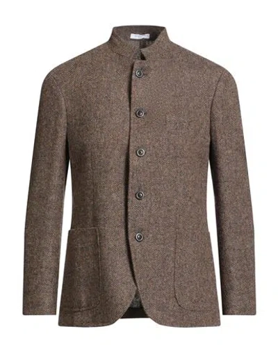 Boglioli Man Jacket Brown Size 46 Wool