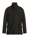 Boglioli Man Jacket Charcoal Size 44 Virgin Wool, Polyester, Elastane In Gray