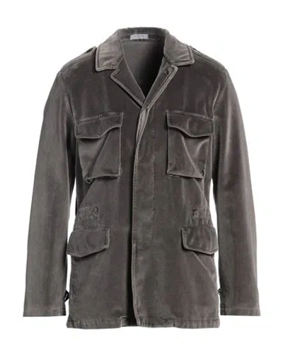 Boglioli Man Jacket Grey Size 38 Cotton In Gray