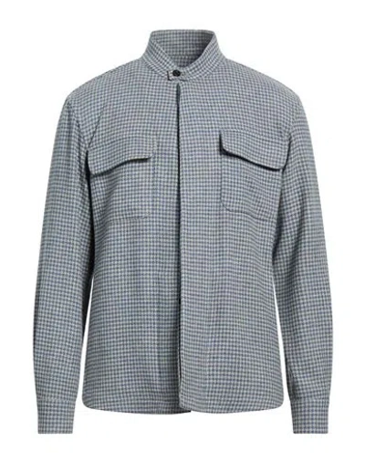 Boglioli Man Jacket Light Blue Size Xxl Wool, Cashmere
