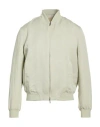 Boglioli Man Jacket Light Green Size 36 Lyocell, Linen In Multi