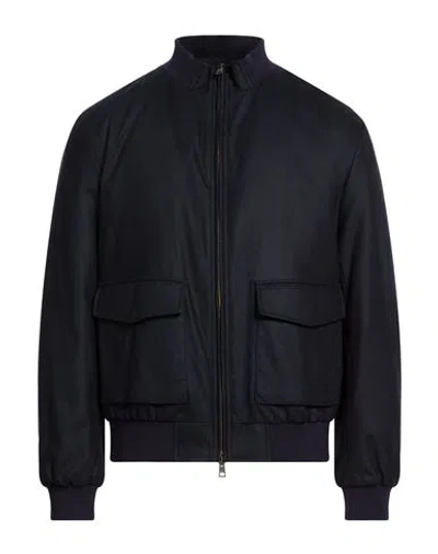 Boglioli Man Jacket Midnight Blue Size 38 Virgin Wool, Polyamide, Cashmere In Pink