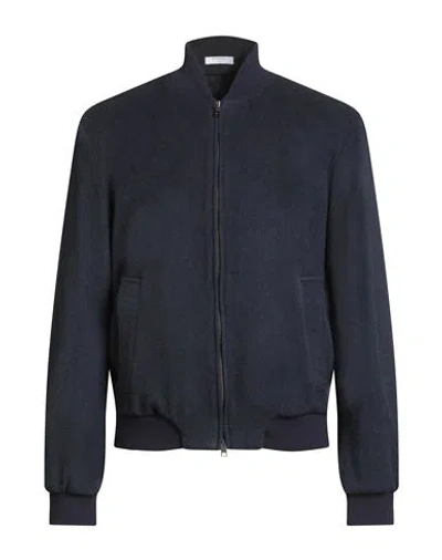 Boglioli Man Jacket Midnight Blue Size 40 Cashmere In Black