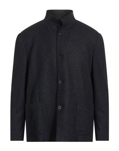 Boglioli Man Jacket Midnight Blue Size 42 Virgin Wool, Polyamide, Silk, Polyester, Elastane