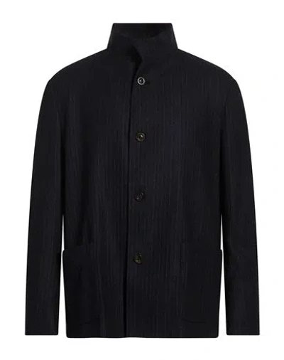 Boglioli Man Jacket Midnight Blue Size 42 Virgin Wool, Polyester, Elastane