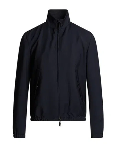 Boglioli Man Jacket Midnight Blue Size 46 Wool, Polyester, Elastane