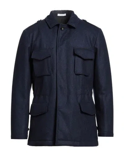 Boglioli Man Jacket Midnight Blue Size 44 Virgin Wool In Navy Blue
