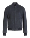 Boglioli Man Jacket Navy Size 42 Cashmere In Blue