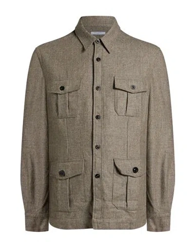 Boglioli Man Jacket Taupe Size L Virgin Wool In Grey