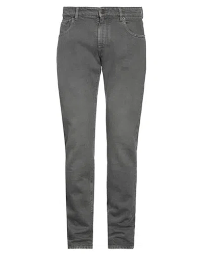 Boglioli Man Denim Pants Lead Size 34 Cotton In Grey